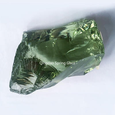Light green glass rocks
