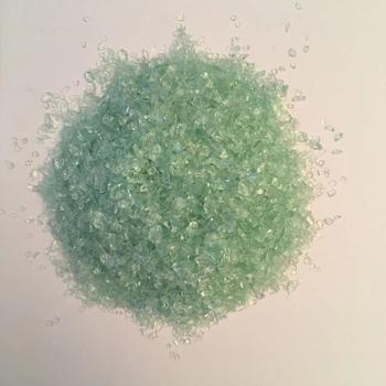 Green crushed glass chips