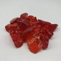 Red Glass Rocks 3-5cm for Decoration