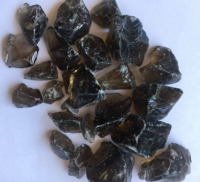 Tumbled Dark Amber Glass Rocks for Landscaping